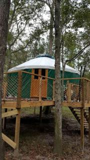 Rustic Luxury: Riverfront Yurt Glamping in Claxton, Georgia - 0