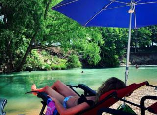 A Rustic Log Cabin - Perfect for a Glamping Getaway by the San Marcos River near Kingsbury, Texas - 1