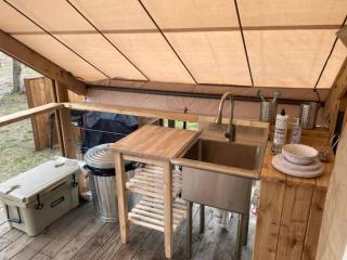 Tranquil Lakefront Glamping Safari Tent with Scenic Views near Bastrop, Texas - 3