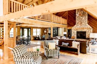 Luxurious Cabin Retreat with Heated Pool and Scenic Creek Views in Wayne Township, IN - 9