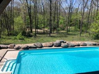 Luxurious Cabin Retreat with Heated Pool and Scenic Creek Views in Wayne Township, IN - 7
