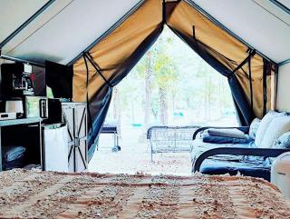 Amazing Riverside Glamping Adventure: Fully-Equipped Safari Tent on the San Marcos River near Kingsbury, Texas - 8