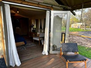 Romantic Lakefront Cabin with Fire Pit near Lake Bastrop, Texas – Luxury Glamping Escape for Couples - 3