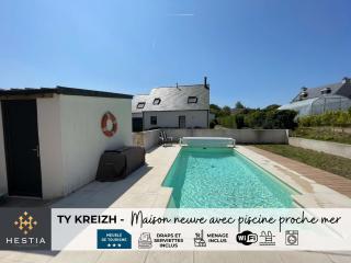 TY KREIZH - Maison neuve avec piscine proche mer - 0