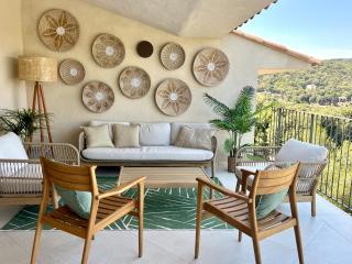 Villa Giuliaca piscine chauffée, calme, vue spectaculaire, proche des plages - 3