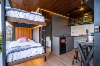 Modern Tiny House Near Quito Airport with Garden, Lagoon & Fire Pit - 4