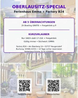 Haus Emma, im Herzen der Oberlausitz , Ideal für Familien, Gruppen, Geschäftsreisende, ein komplettes Haus mit vielen Ausflugszielen in der Nähe für Aktivurlaub und Erholungsurlaub - 8