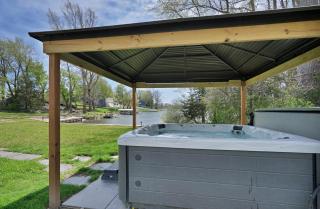 Lakefront Retreat with Hot Tub, Dock & Party Barn - 3