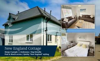 New England Cottage - Part of the The Bay Filey Holiday Village with pool, gym and direct beach access, pub, restaurant, tennis and meadows walks - 0