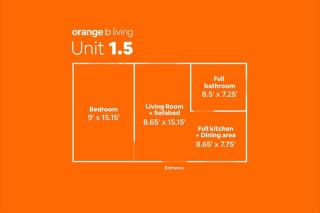 1.5• Generator • 2nd Floor • Parking • 1BR • 396sf - 8