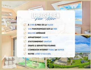 Le Rosarien - Plage à Pied, Vue Mer & Parking - 9
