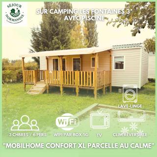 Séjour Normandie - Mobilhome premium 3ch-6p avec clim-TV-WiFi-lave linge dans l'Eure - 155 - 0