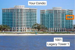 Spacious Beachview End Unit in Legacy Tower 1 -1001 - 3 bedroom 3 bath condo - 4