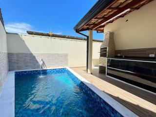 Piscina-churrasqueira-5 min da praia - EntreMareSonhos - 9