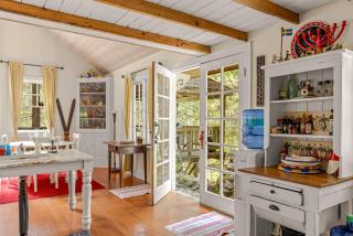 Waterfront lodge on 24 acres with patio & fireplace - 1