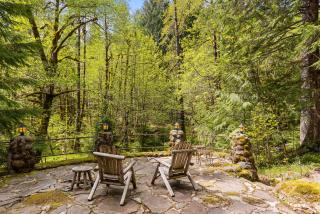 Waterfront lodge on 24 acres with patio & fireplace - 6