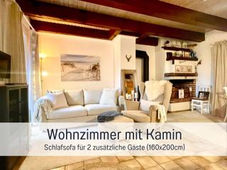Reetdachhaus in Seenähe, Ruhige Lage, Kamin & Terrasse - 5