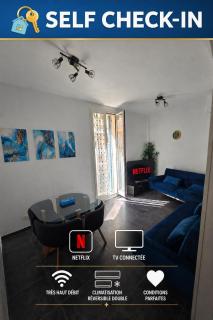 Monaco 50m Renovated 2 room apartment fully equipped airconditioning WiFi - 0