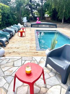 GITE 4 MN DE LA mer et cabourg, piscine, cheminée, table de ping pong, balançoire - Varaville - 7