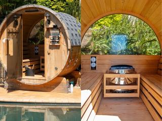King bed studio seperate entry sauna pool garden view - Terranora - 1
