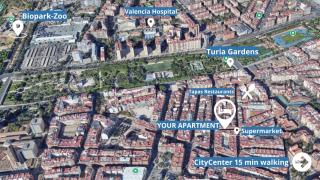 FLORIT FLATS - The Turia Park Lofts - 4Guest- AC and WiFi - Near ZOO - Valence - 4