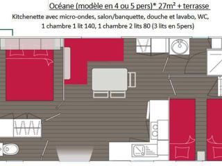 Mobil home pour 5 pers., animaux OK - API-1-52-2382 - 3