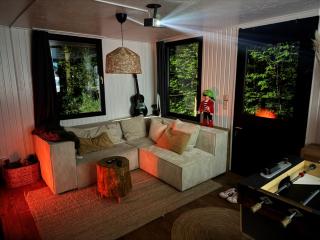 Chalet dans les bois avec bain nordique et cinéma - 6