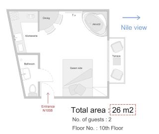 AB N1008 Nile View STD with a Jaccuzi - 2