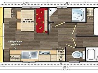 Roulotte avec animaux admis - 4 pers. - API-1-52-2780 - 1