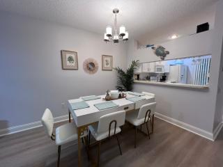 Gated Stylish 2BR Townhome - KING Bed, Pool, WiFi, Wash & Dry, AC, Private Patio facing preserves, Free Parking -- NICE FOR Medical, Business, Groups, Relo - by Moffitt Cancer CTR, Tampa Palms, Hunters Green, Live Oak, Cory Lake, New Tampa, Wesley Chapel - 1