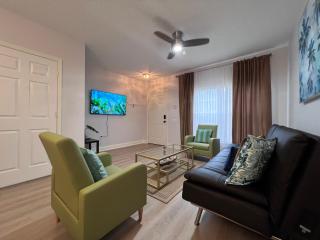 Gated Stylish 2BR Townhome - KING Bed, Pool, WiFi, Wash & Dry, AC, Private Patio facing preserves, Free Parking -- NICE FOR Medical, Business, Groups, Relo - by Moffitt Cancer CTR, Tampa Palms, Hunters Green, Live Oak, Cory Lake, New Tampa, Wesley Chapel - 2