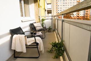 Gemütliches 3-Raum Apartment mit Boxspringbetten, vollausgestattet Küche, Balkon, WLAN, 40 Zoll HD-TV, Parkplätze - 7