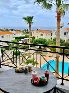 Sea View Apartment with Pool & Balcony in Peyia - 0