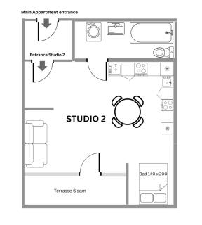 Soundproof Studio Perfect for Short and Long Stays - 6
