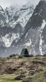 Outside Kazbegi Cabin 1 - 0