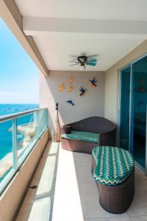 Departamento con vista al mar, piscina, jacuzzi y área BBQ - 1