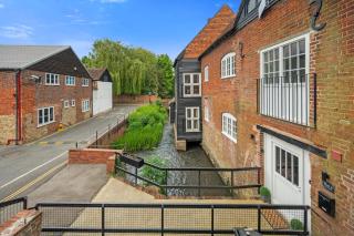 Modern & Historic Mill Flat with Stream Views - 8