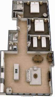 Luxe 3BR Skyline Sunset Residence Level 63 - CBD Views, Parking, Pool, Sauna, Gym - 9