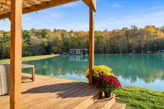 Tiny House On a Tiny Lake Porch at Waters Edge - 9