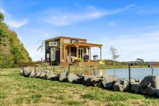 Tiny House On a Tiny Lake Porch at Waters Edge - 6