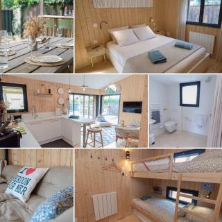 Chalet cosy - plage à pied - 6 pers - 6