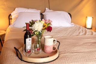 Rustic Vineyard Glamping Tent with Wine Tastings near Lakes and Trails in Currie, Minnesota - 5