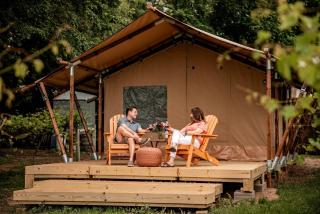 Rustic Vineyard Glamping Tent with Wine Tastings near Lakes and Trails in Currie, Minnesota - 3