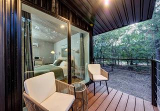 Enchanted Woodland Cabins by the Mountain in Texas with Private Pond and Scenic Trails - 9