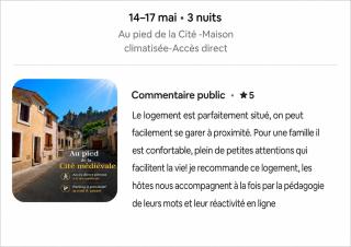 CITE MEDIEVALE- LE REMP'ART - 3 Chambres Tout Confort-au pied de la Cité- Accès direct piétons - parking gratuit - 9