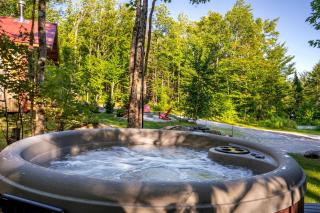 Peaceful Woodland Escape with Two Cabins, Firepit Nights & Hot Tubs in Bethel, Maine - 2