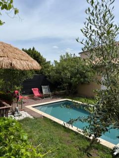Villa cosy pour 8 Pers avec piscine, dentelles de Montmirail, Ventoux Provence - 4