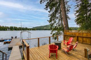Dock, Decks & Epic View! Sacheen Lake Family Cabin - 0