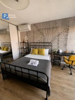 Modern Studio in the Heart of Browary Warszawskie, Beautiful View and Free Netflix - 0