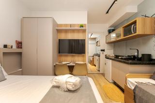 Apartamento 404 - Cena Living · Studio Completo p/ 4 | A/C, Academia e Coworking - 5